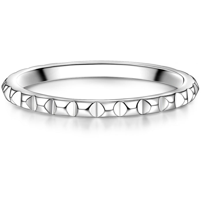 Silberring Geo