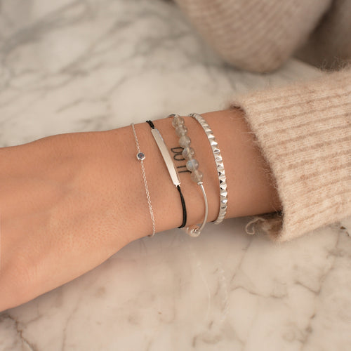 Armreif Silber Geo