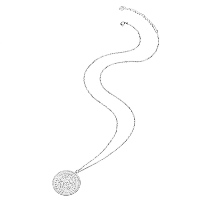 Hals Kette Münze silber