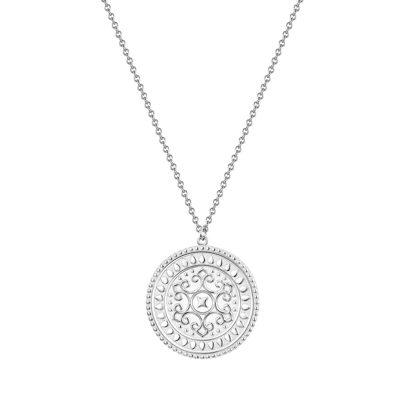 Hals Kette Münze silber