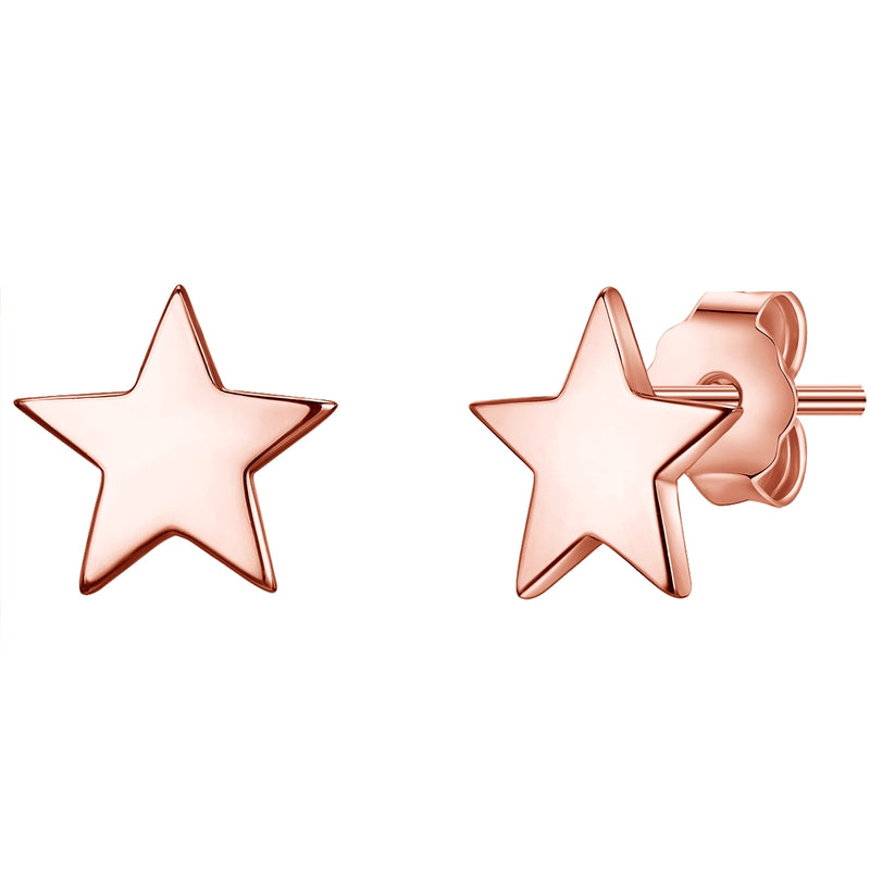 Ohrstecker roségold Stern