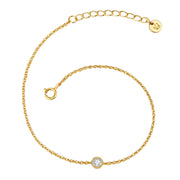 Armband gold Topas