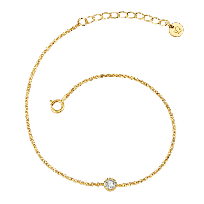 Armband gold Topas