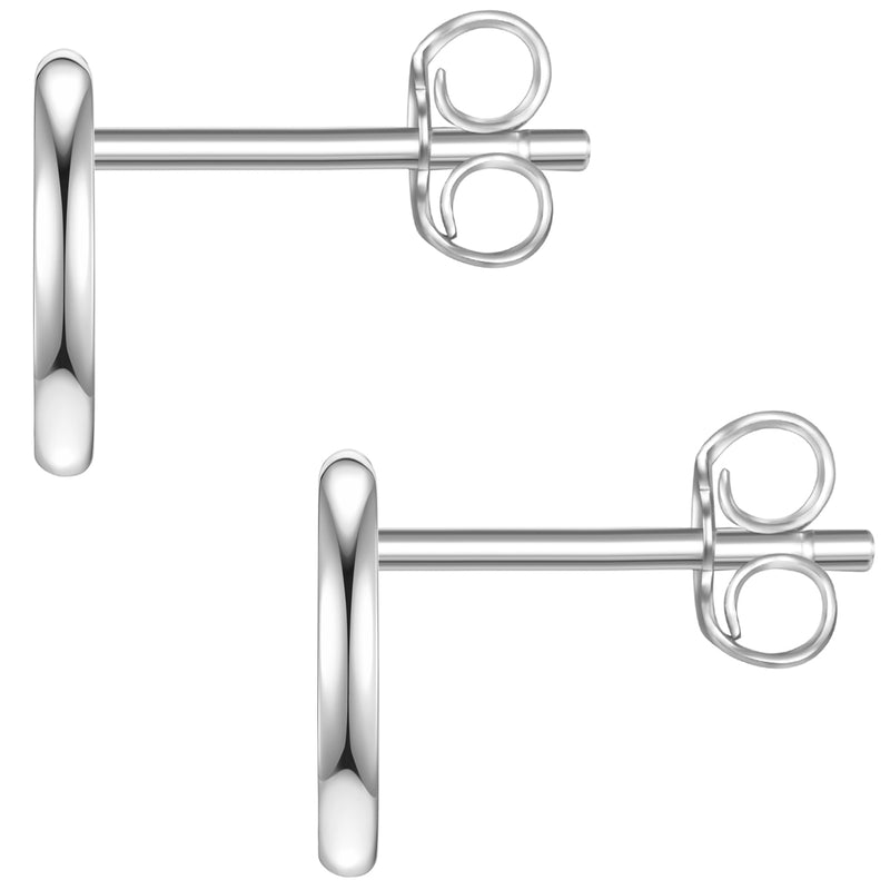 Ohrstecker silber Mond