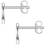 Ohrstecker silber Mond