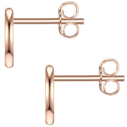 Ohrstecker roségold Mond