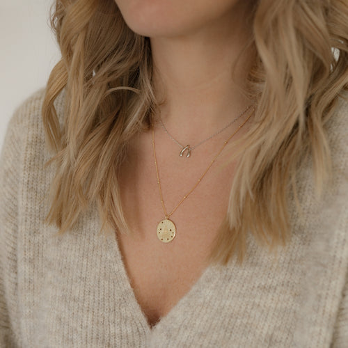Hals Kette allsehendes Auge gold