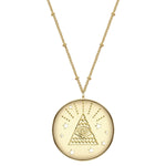 Hals Kette allsehendes Auge gold