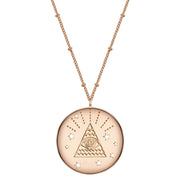 Hals Kette allsehendes Auge roségold