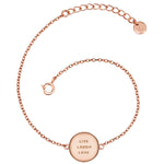 Armband LIVE LAUGH LOVE roségold