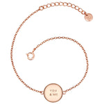 Armband YOU   ME roségold