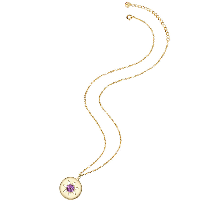 Halskette Amethyst gold