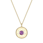 Halskette Amethyst gold