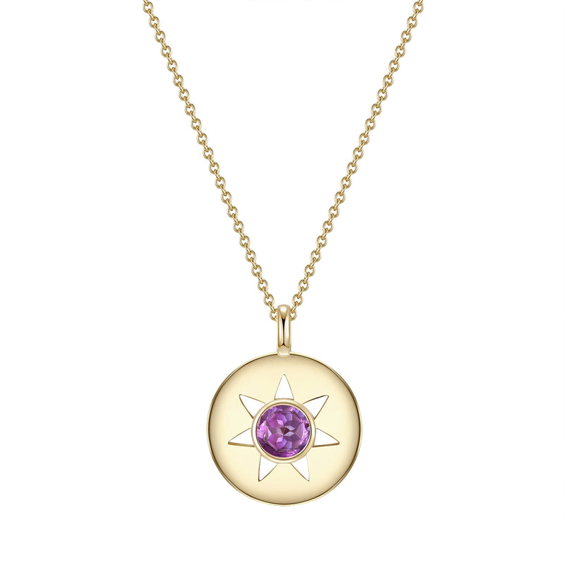 Halskette Amethyst gold