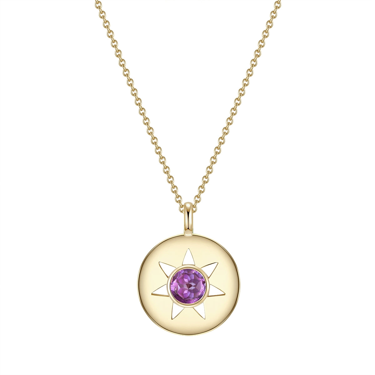 Halskette Amethyst gold
