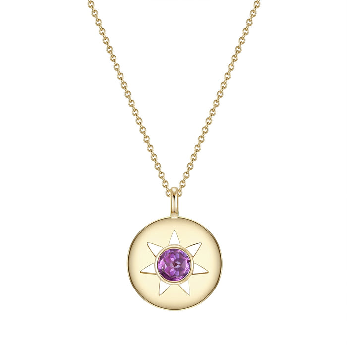 Halskette Amethyst gold