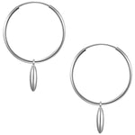 Creolen mit Anhänger Muscheln silber