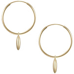 Creolen mit Anhänger Muscheln gold