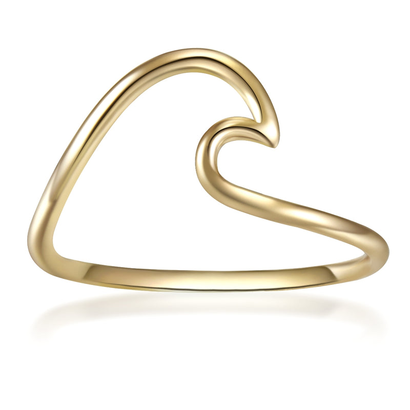 Ring Welle gelbgold