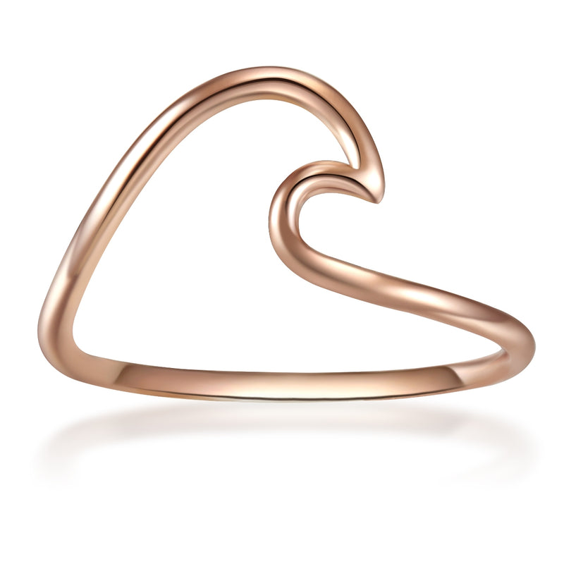 Wellen Ring roségold