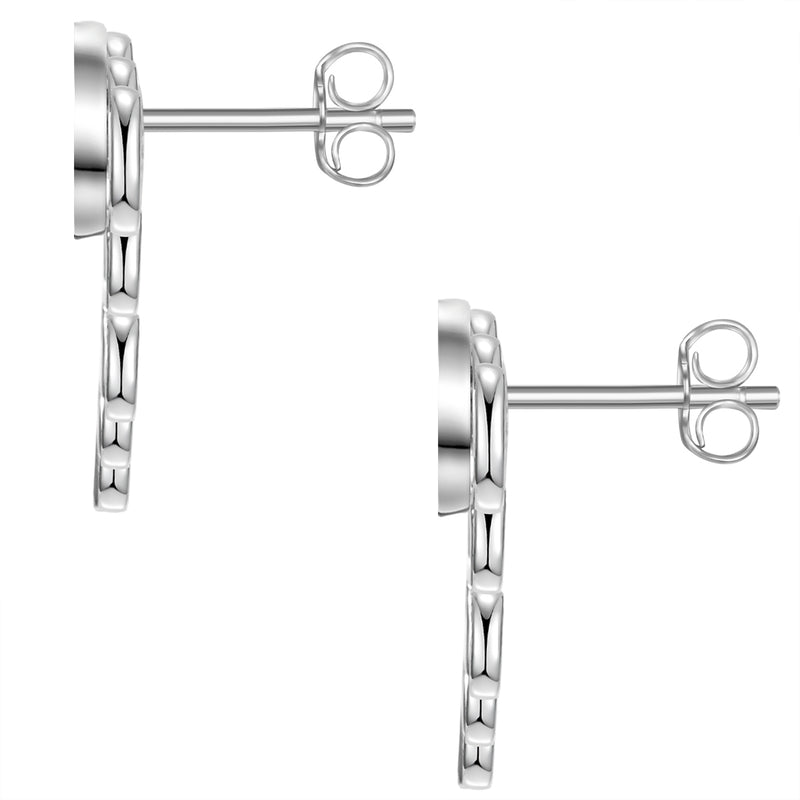 Ohrstecker silber Lotusblume
