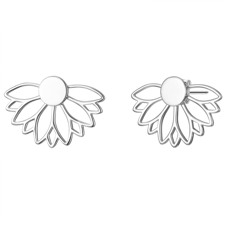 Ohrstecker silber Lotusblume