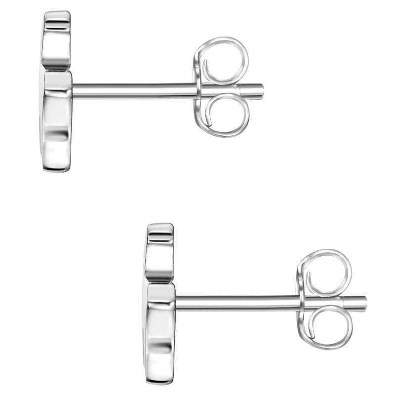 Ohrstecker silber Alpaka