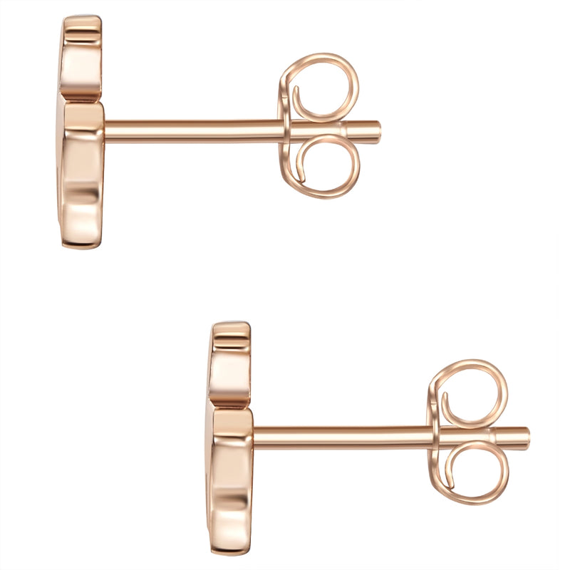 Ohrstecker roségold Alpaka