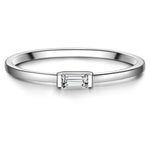 Solitärring silber