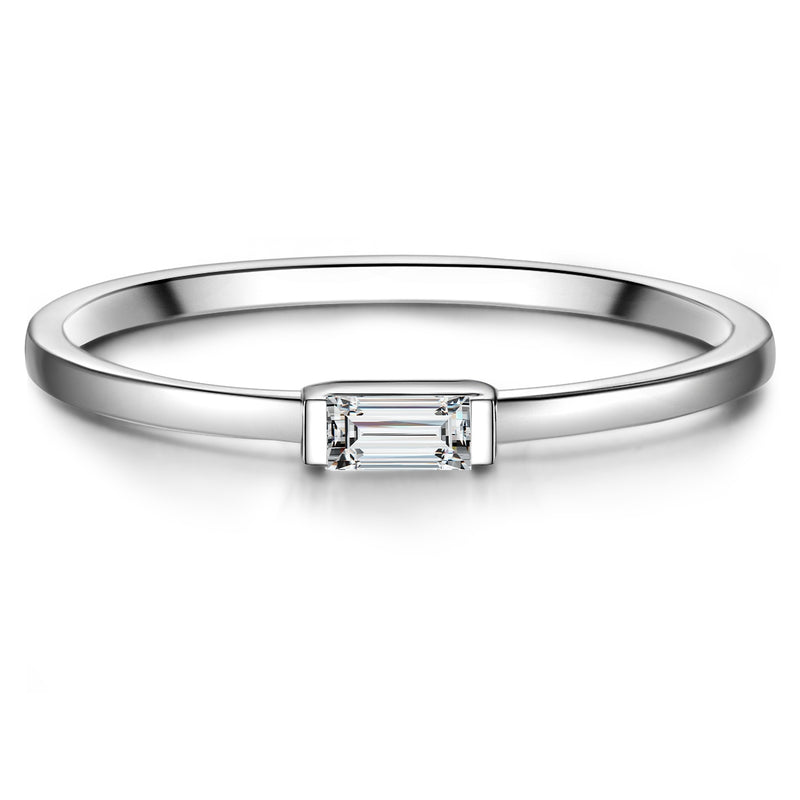 Solitärring silber