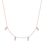 Halskette roségold Zirkonia