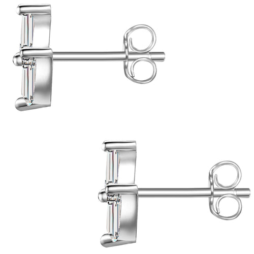 Ohrstecker mit Zirkonia silber
