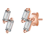Ohrstecker roségold Zirkonia