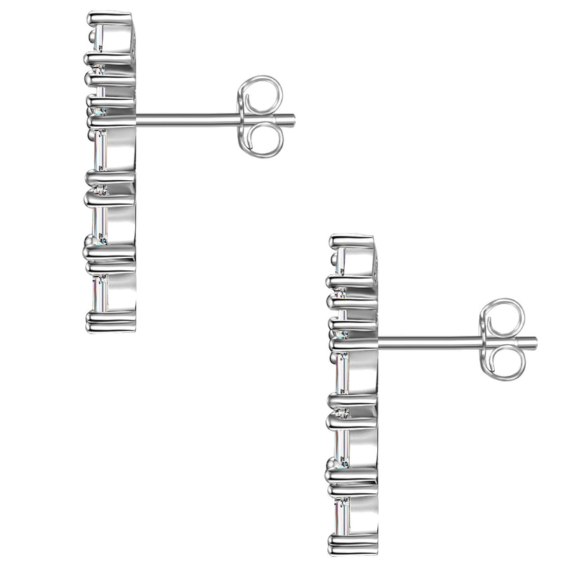 Ohrstecker mit Zirkonia silber