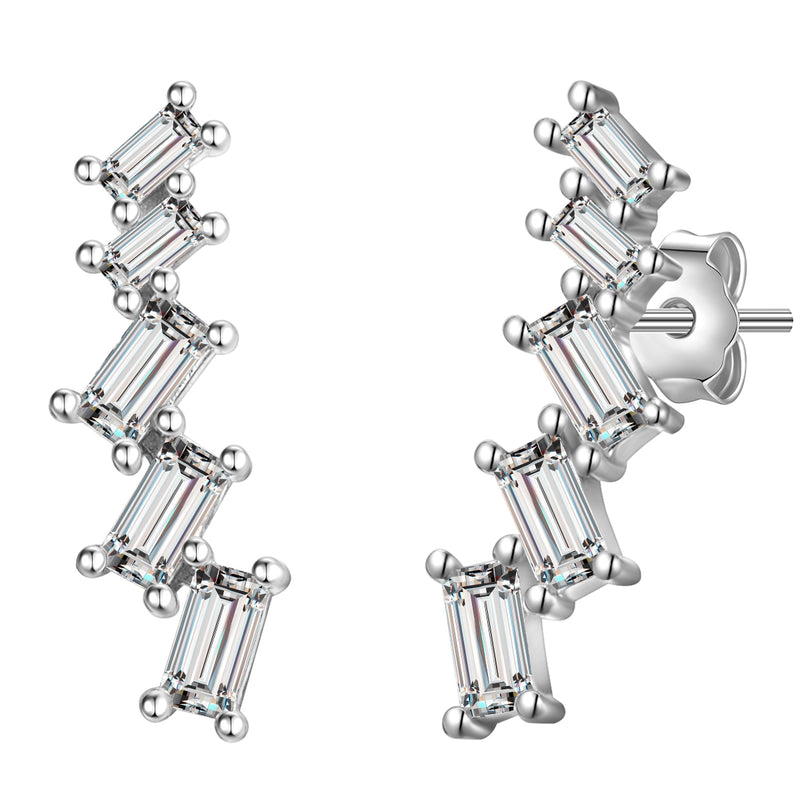 Ohrstecker mit Zirkonia silber