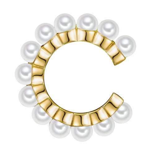 Ear cuff gold Perlen