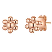 Ohrstecker roségold Blume