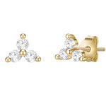 Ohrstecker gold Blume