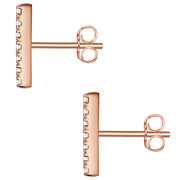 Ohrstecker roségold Stab Zirkonia