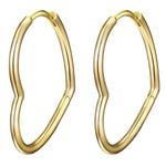 Goldene Creolen Herz