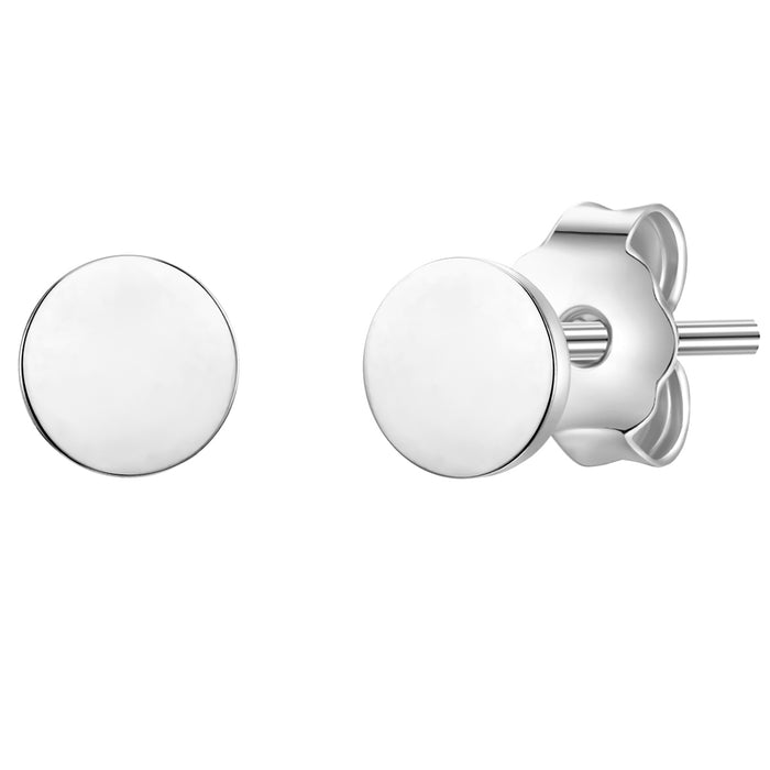 Ohrstecker silber Kreis