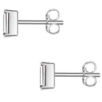 Ohrstecker STÄBCHEN mit Zirkonia silber
