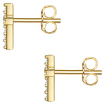 Ohrstecker gold Kreuz