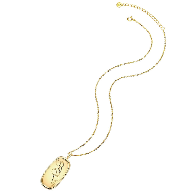 Kette BLUME gelbgold