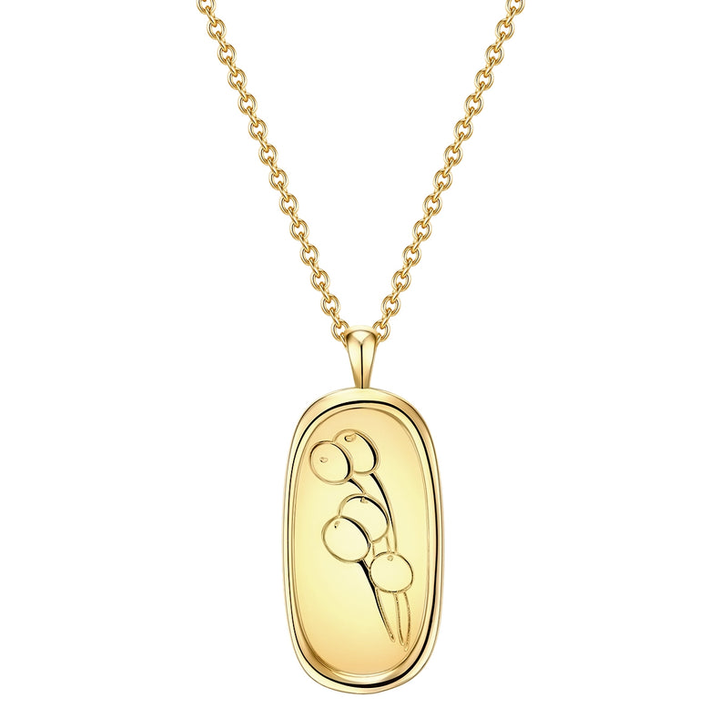 Kette BLUME gelbgold