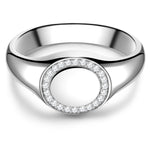 Siegelring silber mit Zirkonia