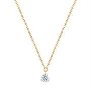 Herz Kette gold Topas