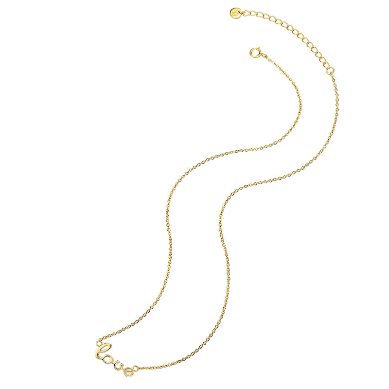 Kette LOVE gelbgold