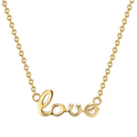 Kette LOVE gelbgold