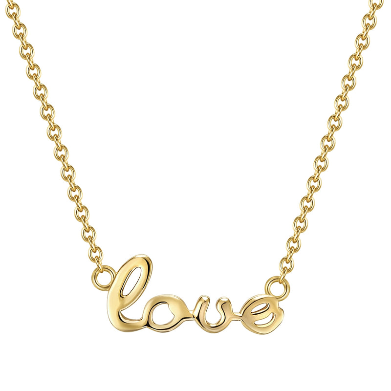 Kette LOVE gelbgold
